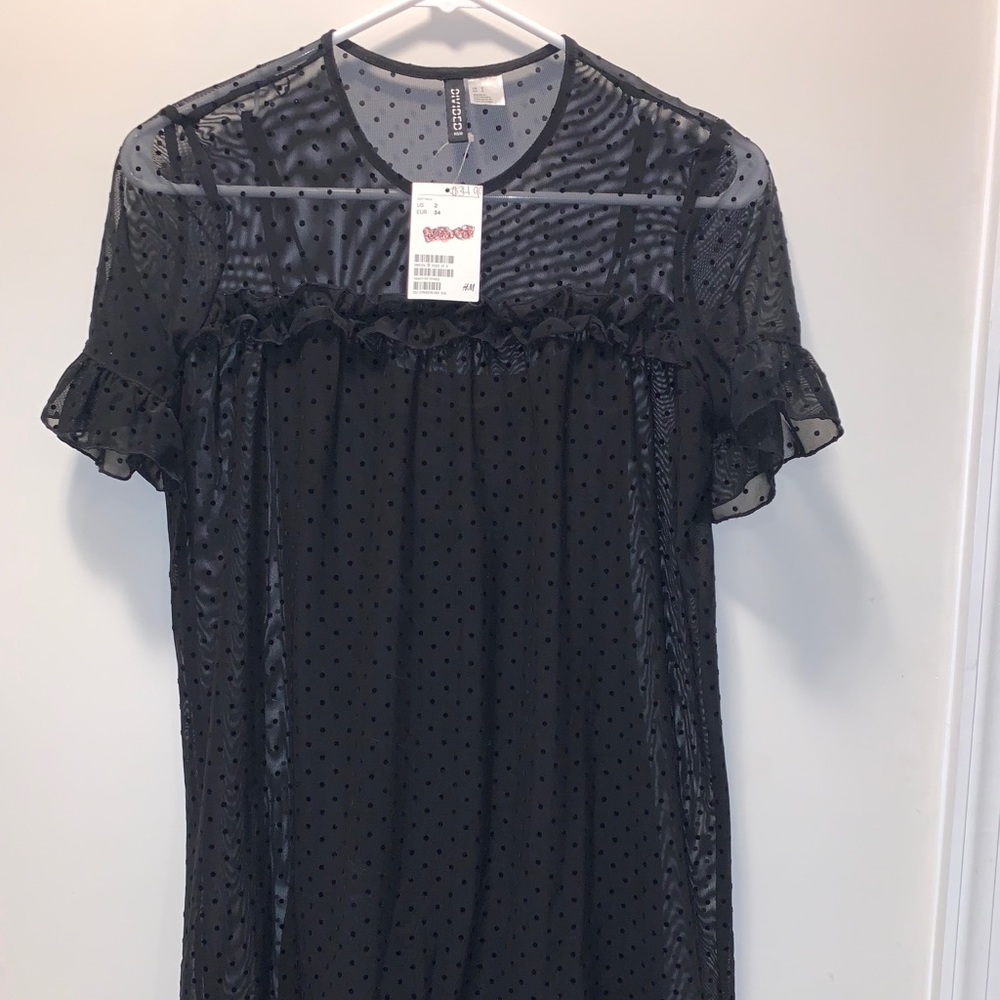 H&M Divided Black Babydoll style dress